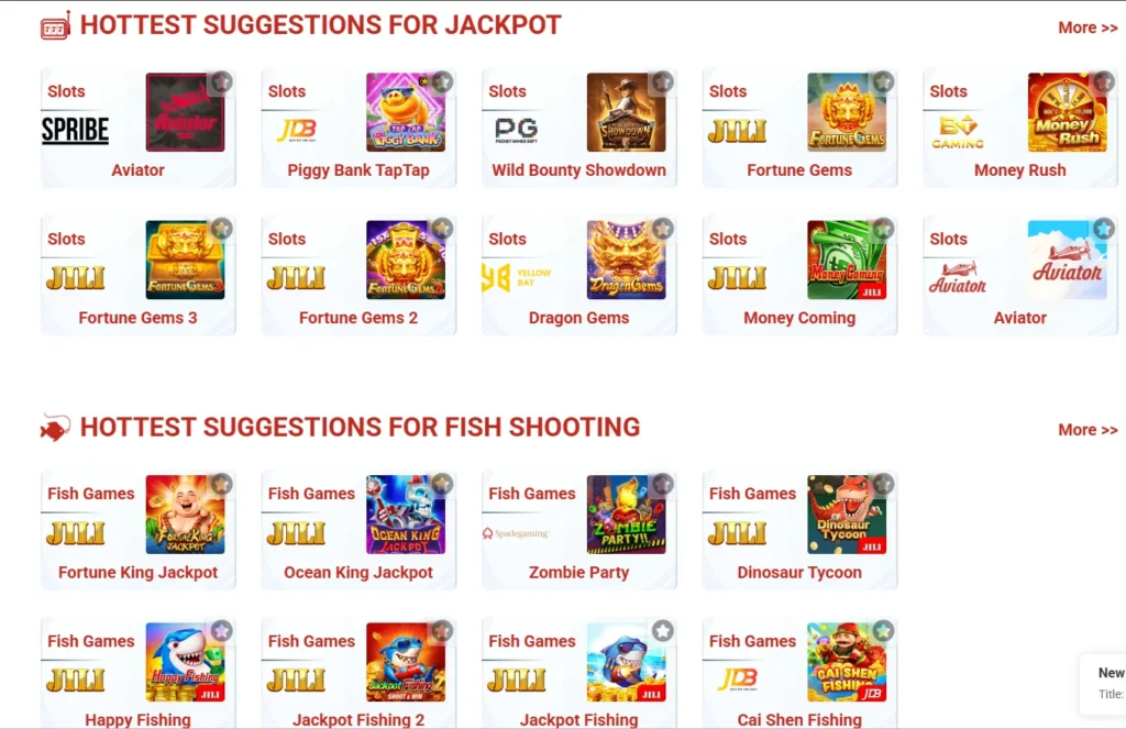 5555bet game categorizes