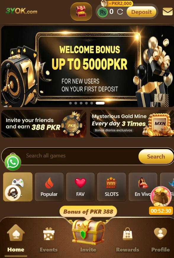 3yok game dashboard