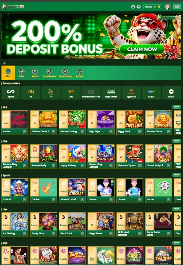 pakwin88 game apk interface