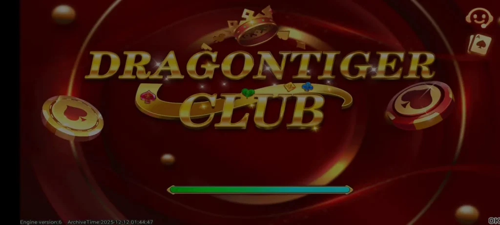 Dargen Tiger Club Game APK home screen on Android