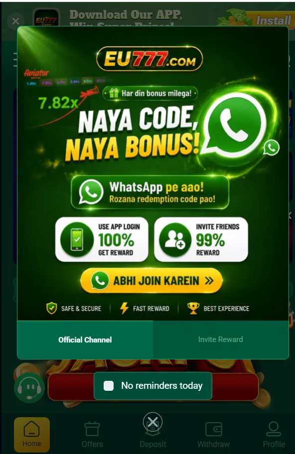 Latest EU777Game APK Version