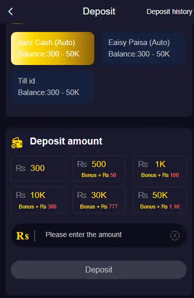 ROYAL8BET rewards bonuses and referral program for Pakistani Android users