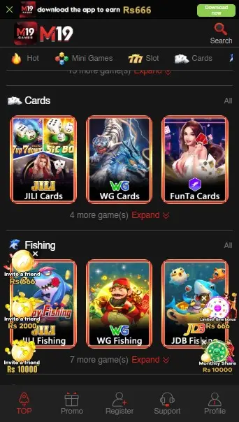 M19 Game Display