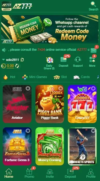 AZ777 Game Main Display