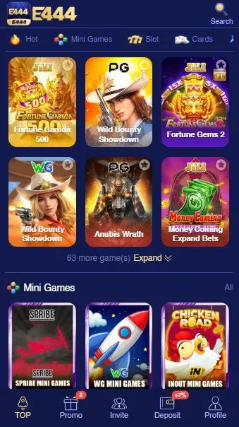 E444 Game Main Display