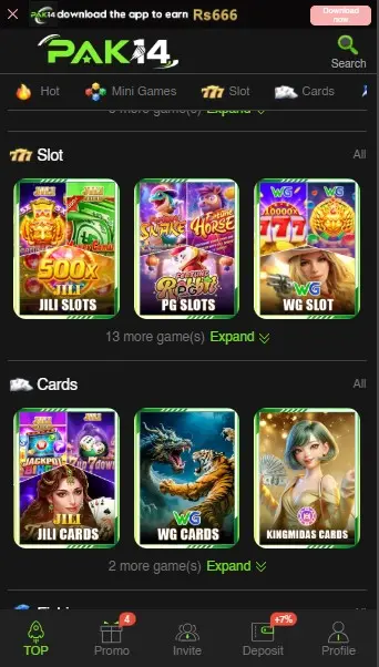PAK14 Game Slots