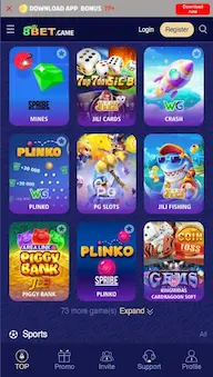 8BET Game Main Display
